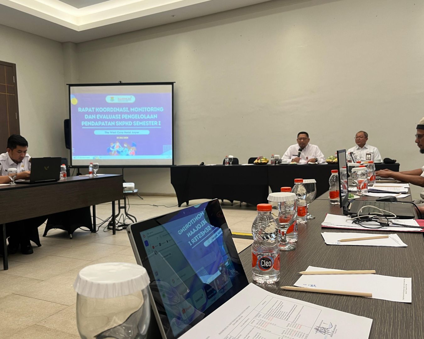 Rapat Koordinasi dan Evaluasi Pengelolaan Pendapatan SKPD Semester I